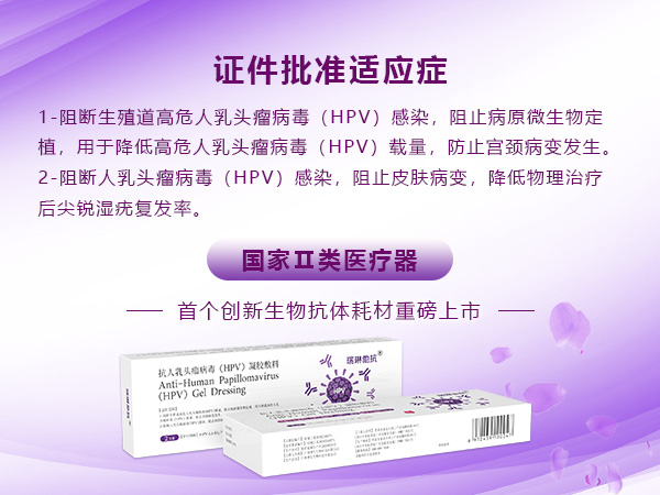 抗人乳头瘤病毒（HPV）生物敷料-领域内TOP学术品牌