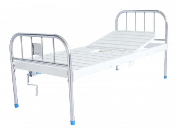 ZJ-E20A不锈钢床头一功能便孔护理床 条式床面、便孔