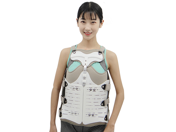高位透气款胸腰椎支具 复合布内衬胸腰椎固定支具